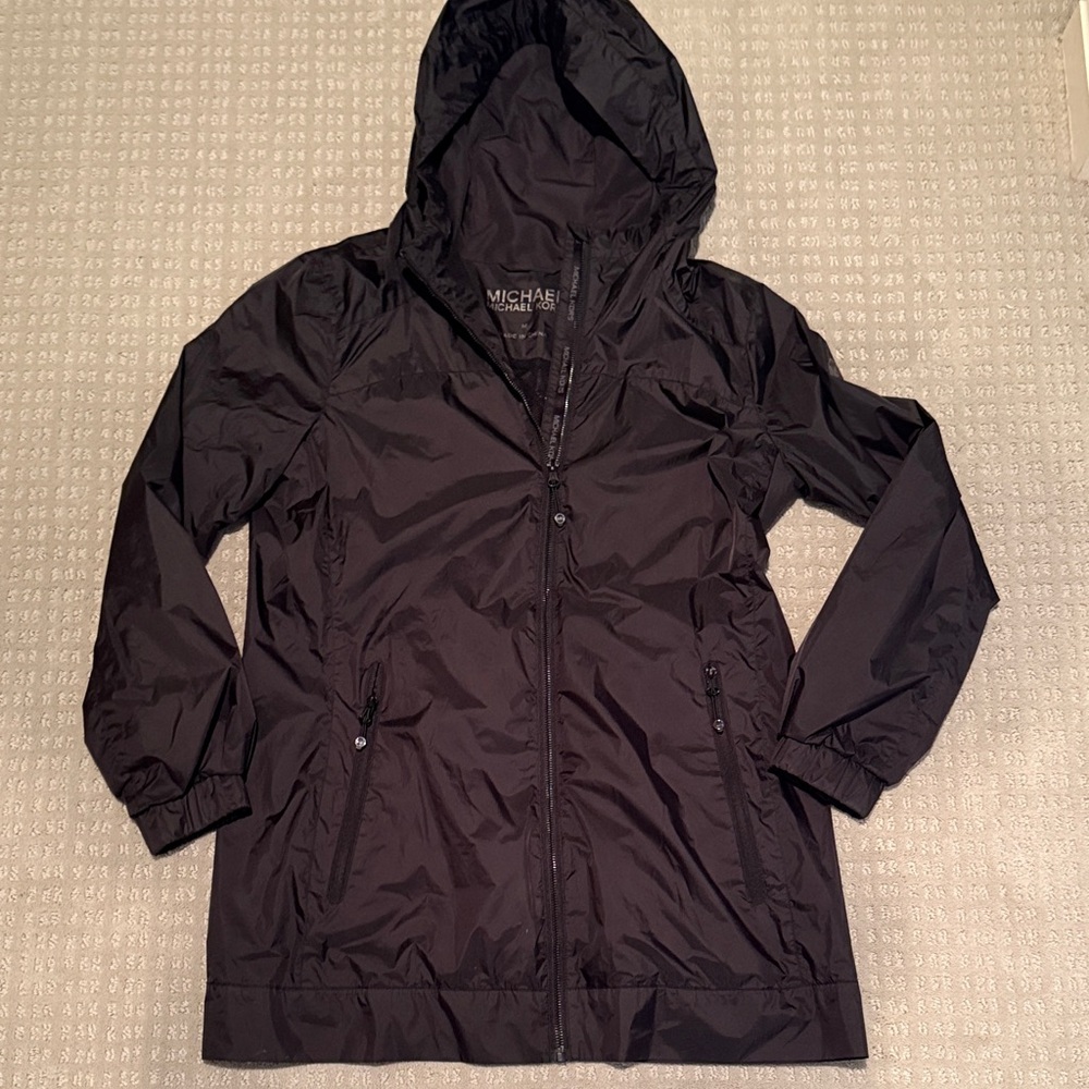Michael Kors black wind rain  Utility Jacket medium
